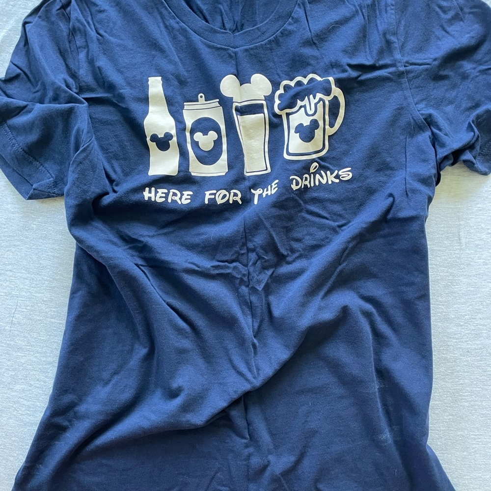 Disney Tee: Here For The Drinks